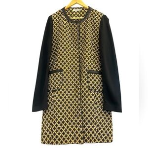 SFIZIO L long metal embellished contemporary jacket in great used condition 🇮🇹